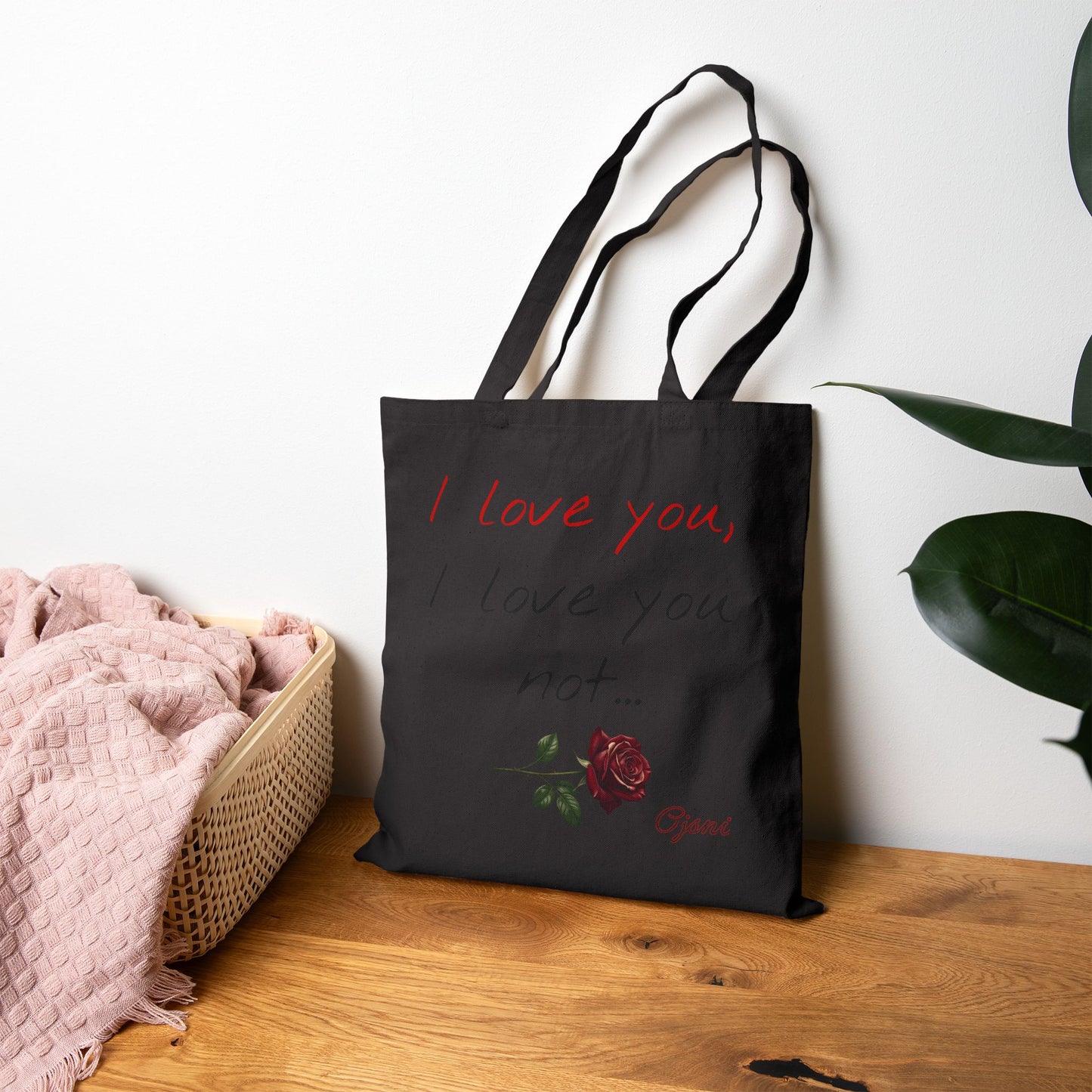 "I love you, I love you not" Cotton Canvas Tote Bag