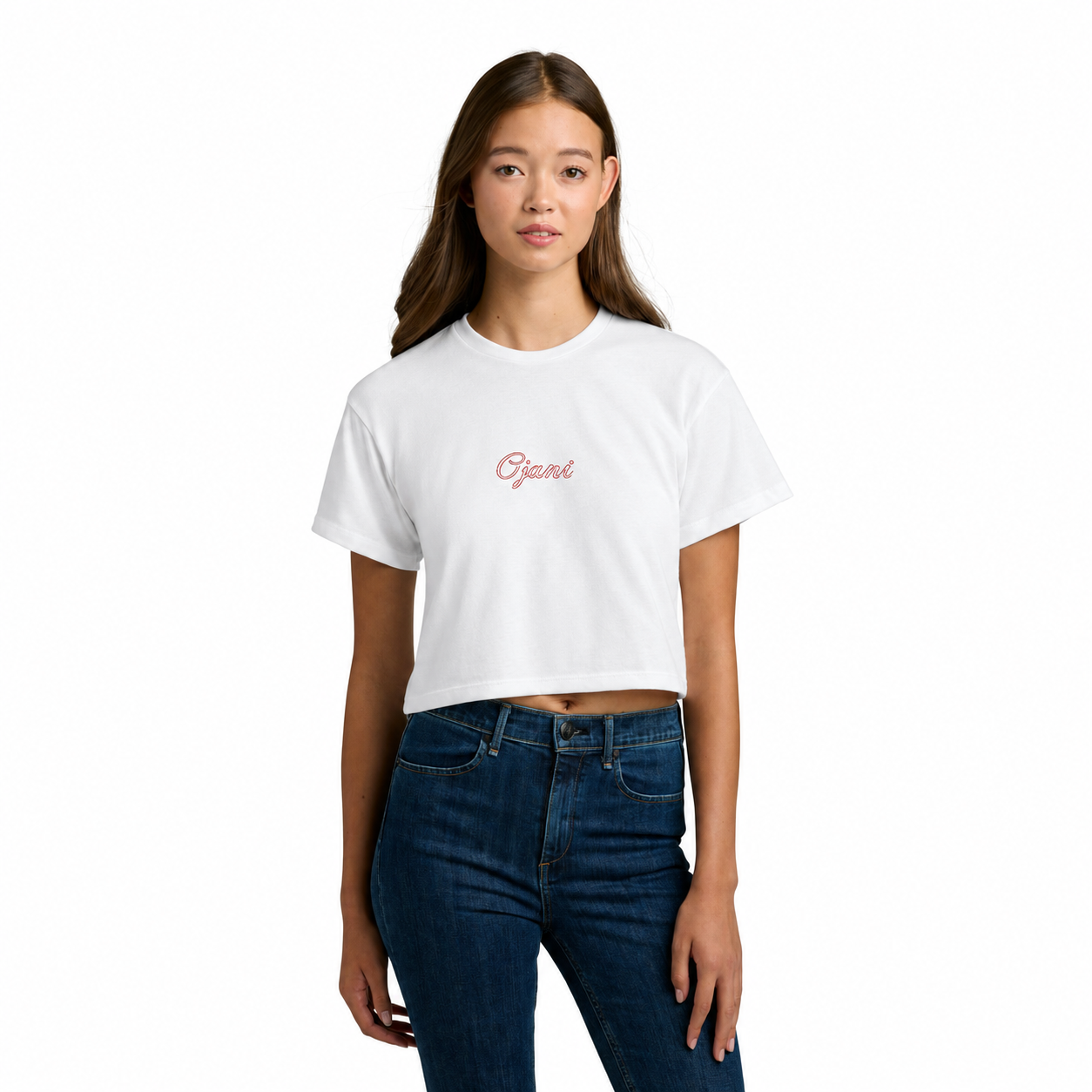 Women's "I love you, I love you not" cropped T