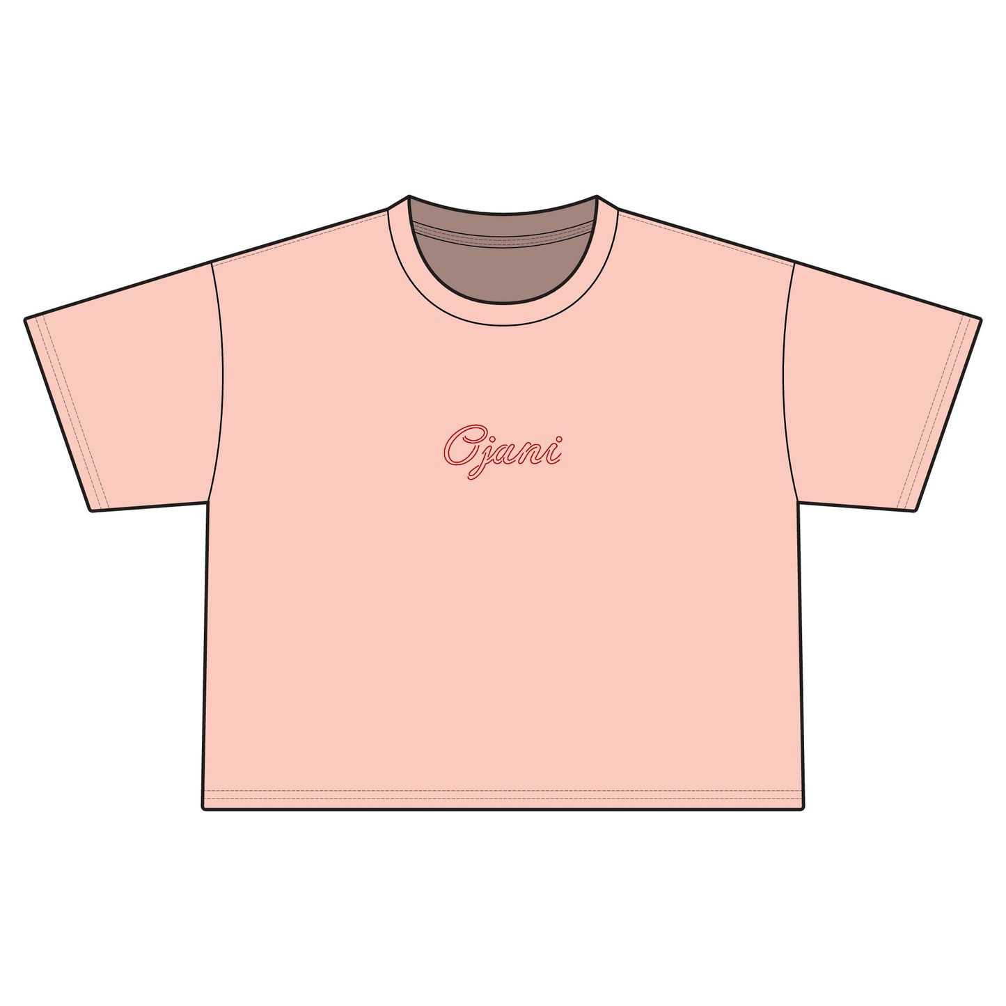Women's "I love you, I love you not" cropped T