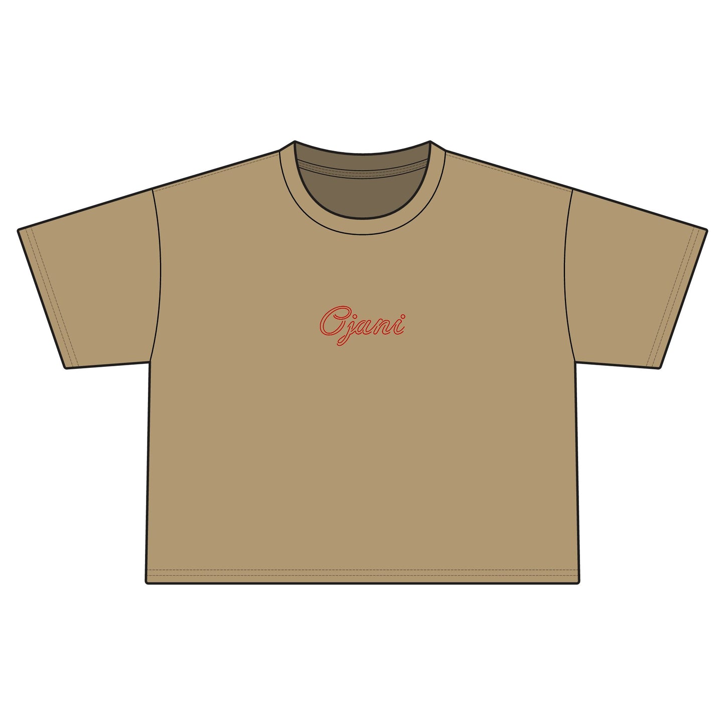 Women's "I love you, I love you not" cropped T