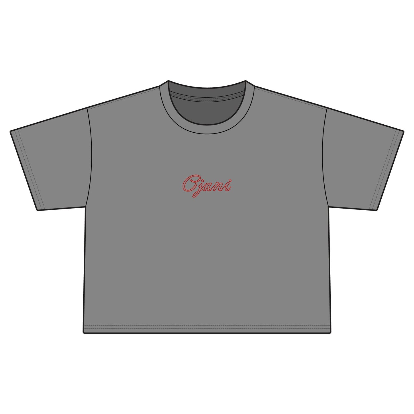 Women's "I love you, I love you not" cropped T